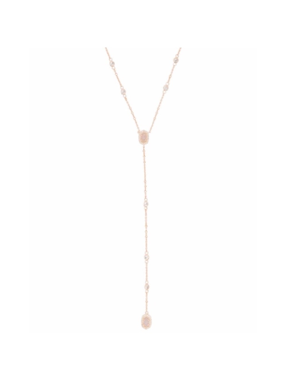 Kendra Scott Rose Gold Y-Drop Pendant Necklace